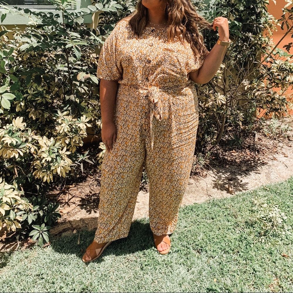 ASOS CURVE Flower Jumpsuit